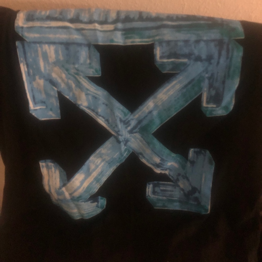 Off white T shirt Black 2xL